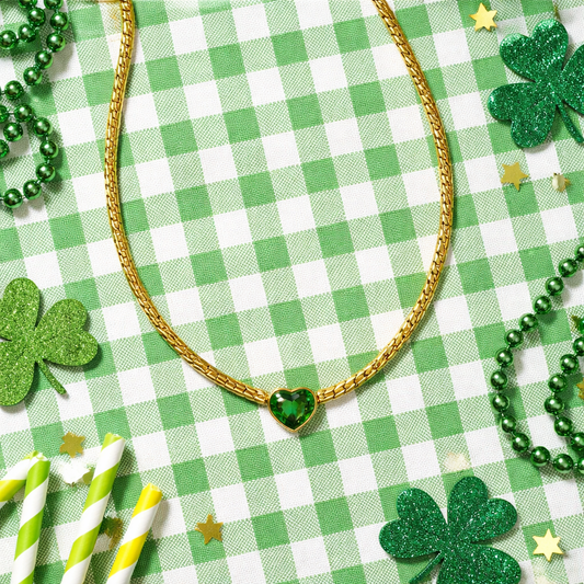 The Emerald Heart Statement Necklace