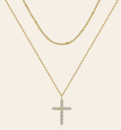 The Divinity Layered Cross Necklace