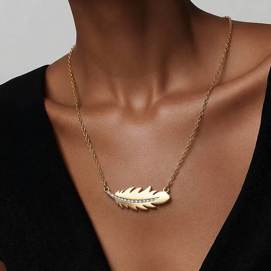 The Seraphina Feather Necklace