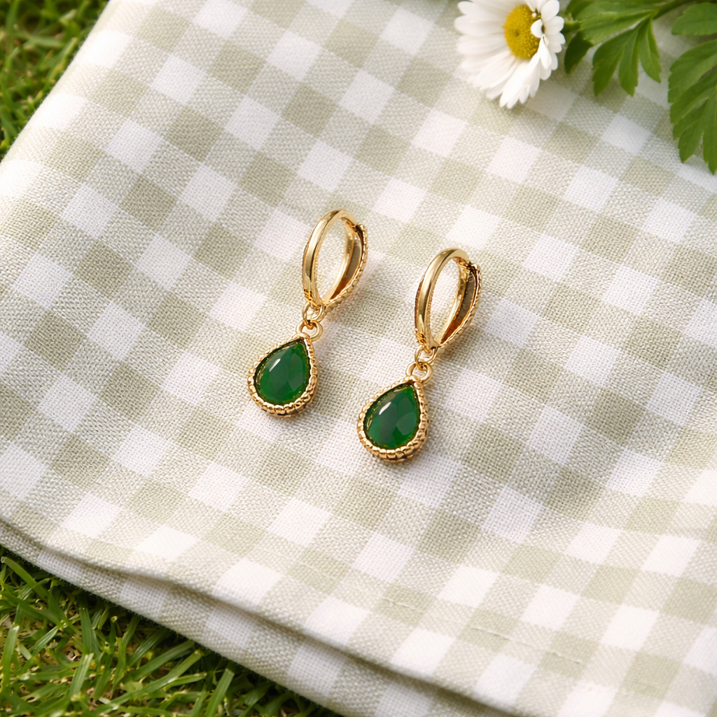 Forest Dew Drop Hoops