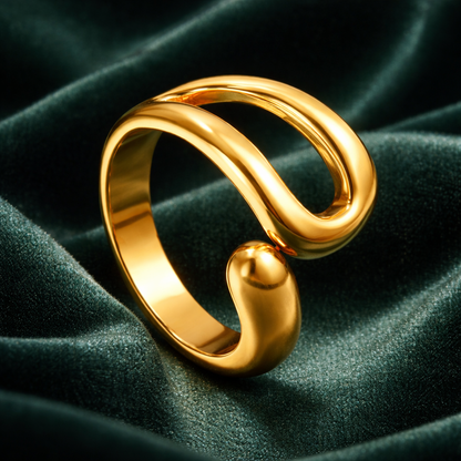 Aura Sculptural Open Band Ring