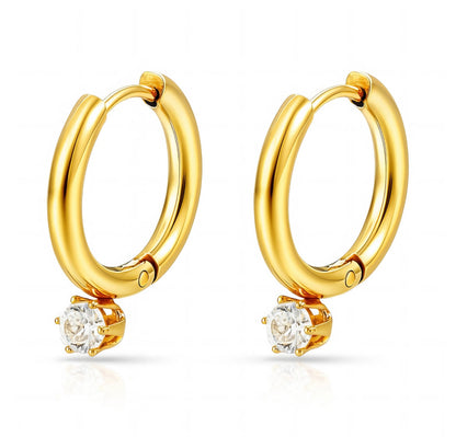 The Aria Solitaire Drop Huggies