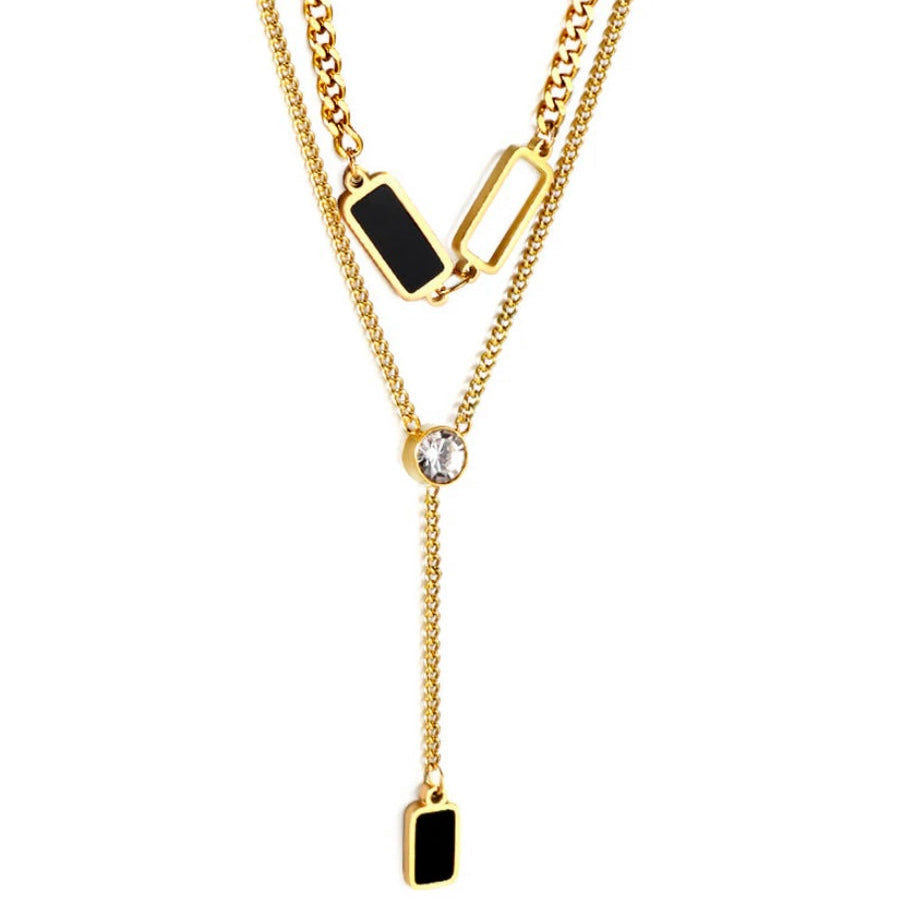The Onyx & Light Layered Lariat
