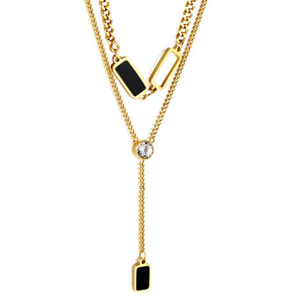 The Onyx & Light Layered Lariat