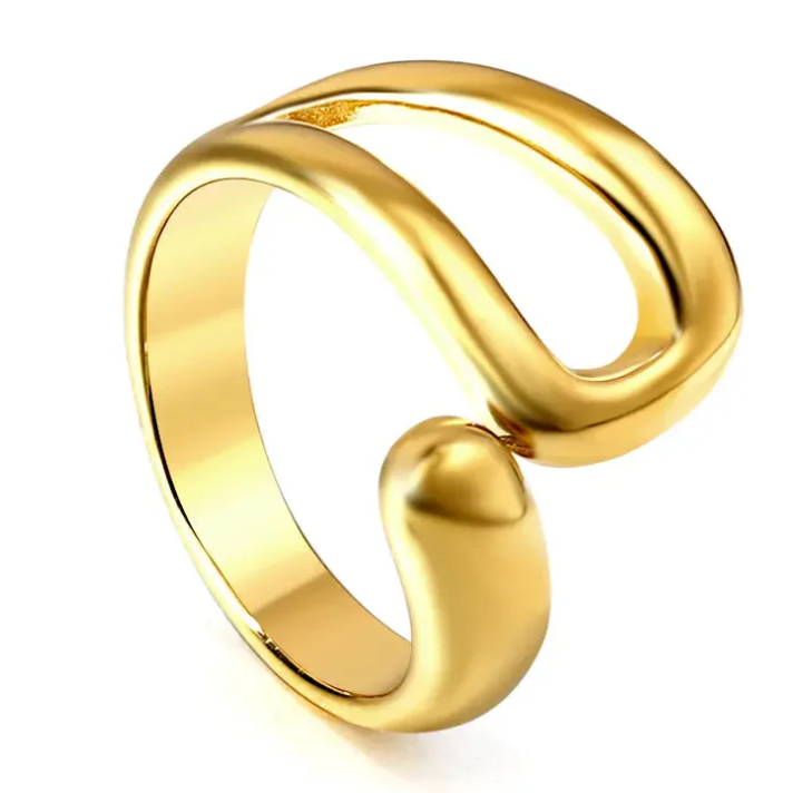 Aura Sculptural Open Band Ring