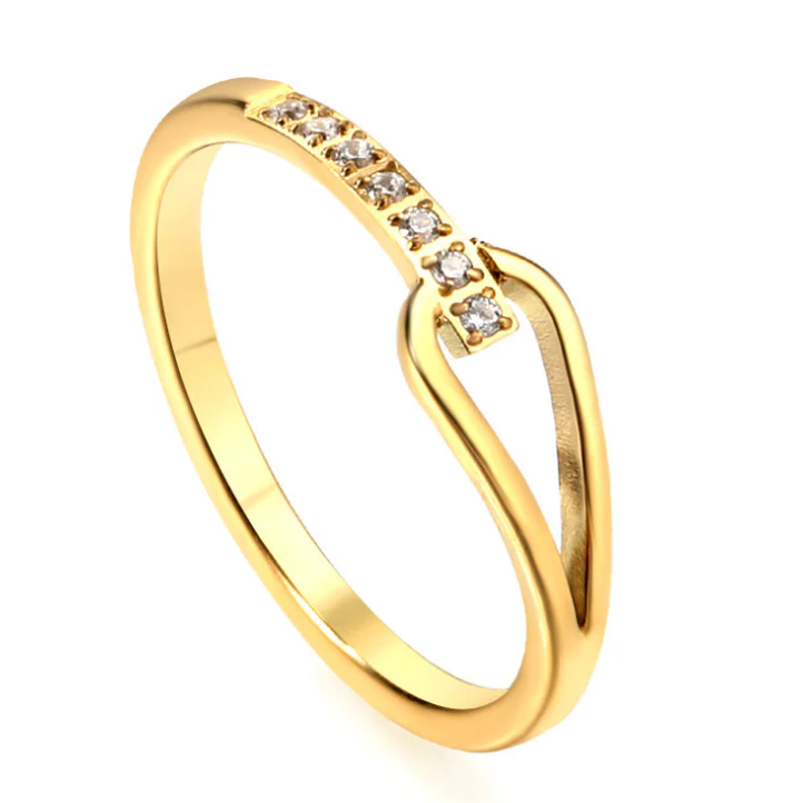 Lumina Wave Delicate Ring